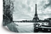 Fotobehang Parijs Zwart-Wit