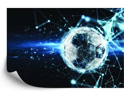Fotobehang Voetbal In Een Moderne Stijl - Vliesbehang - 368 x 254 cm