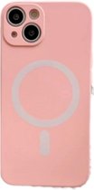 Hoesje geschikt voor iPhone 14 Plus - Backcover - Geschikt voor MagSafe - TPU - Roze
