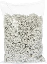Bandes de caoutchouc - Caoutchouc - Wit - 30x1,5 mm - Environ 4700 pièces - Petits élastiques