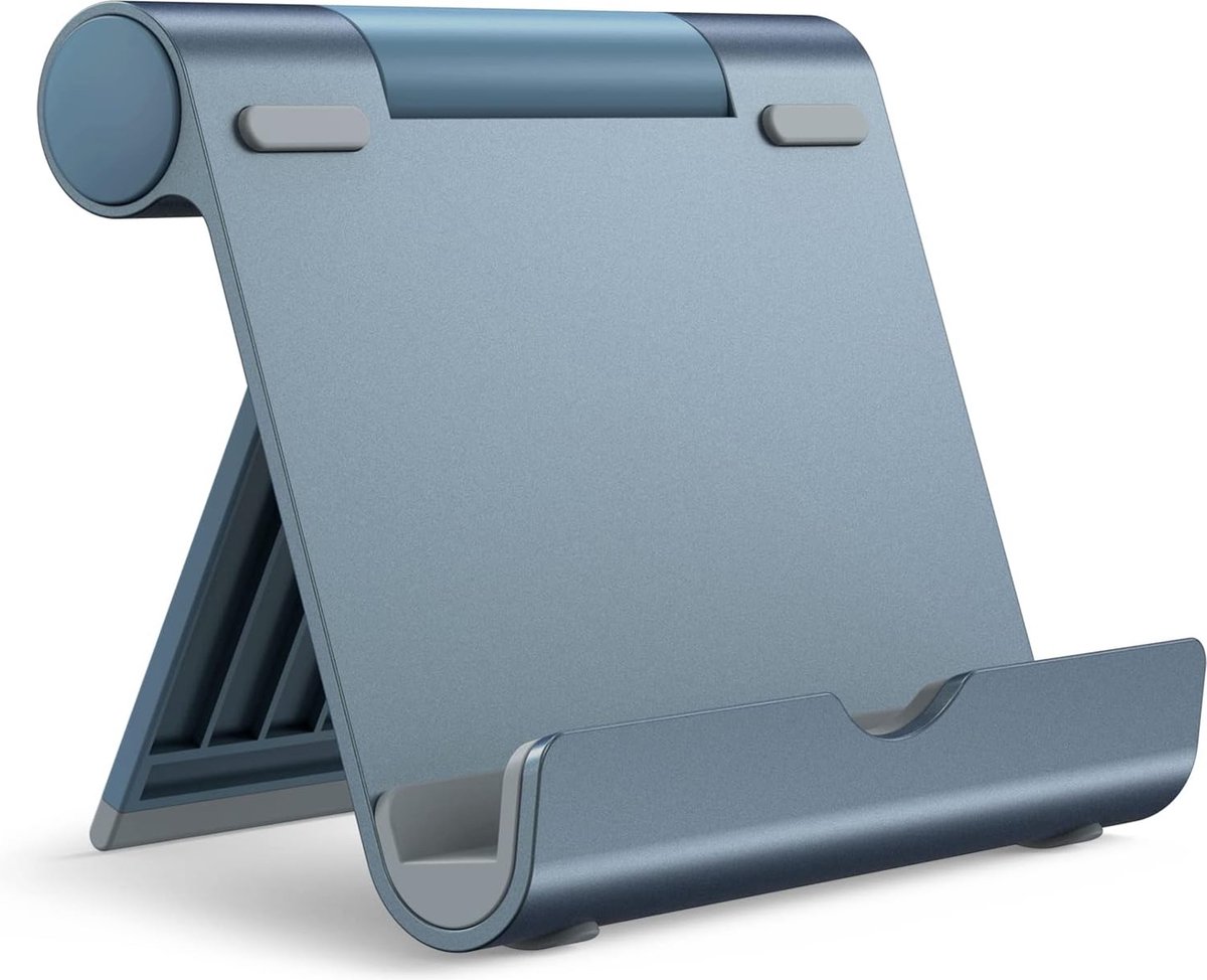 Tablet Standaard, Verstelbare Draagbaar Houder, Bureau Tablethouder Tabletstandaard Dock Holder voor iPad/iPad Pro/Air/Mini, Galaxy Tab A8/A7 Lite/A7/S8/S7, Tab/Phones(4-13