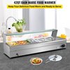 Catering Bain Marie - incl. 6x 8 Liter containers - aftapkraan