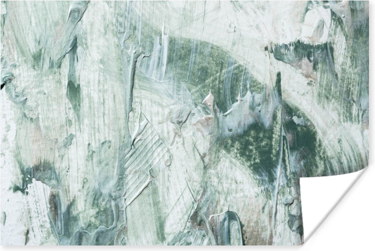 Poster Tuindecoratie - Verf - Abstract - 120x80 cm