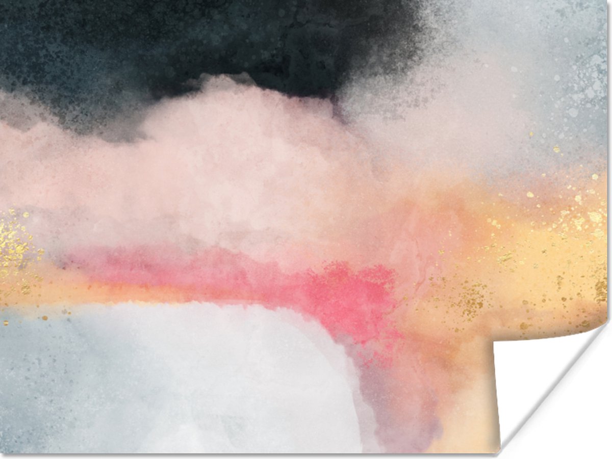 Poster Verf - Abstract - Design - 40x30 cm