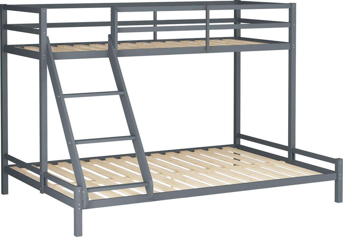 Alpi-Bunkbed - Grijs Grenen