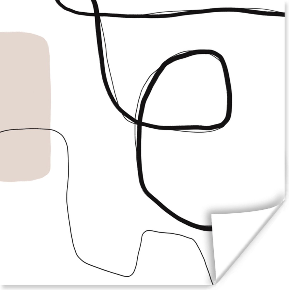 Poster Abstract - Pastel - Minimalisme - 50x50 cm