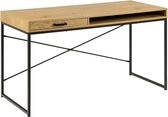 Sohome Bureau Joannie - Met 1 lade - Eiken en metaal - 140 x 58cm