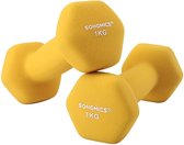 Rootz Dumbbells Set - 1 kg per Dumbell - Gele Dumbells - Gewichten en Dumbbells - 2 Stuks