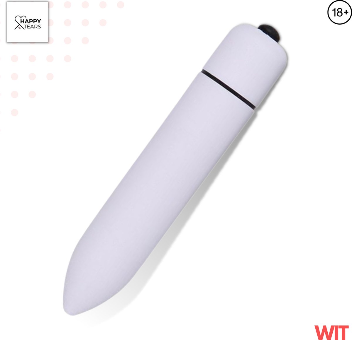 Goedkoopste Happy Tears | Mini Vibrator | Vibrators voor vrouwen | Dildo | Bullet | Krachtig | Massage | sex | Waterdicht | GSpot | Vagina | Clitoris stimulator | Wit |