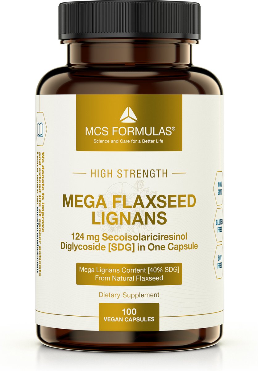 Goedkoopste Mega Flaxseed Lignans - 124mg capsule - Lijnzaad Lignanen