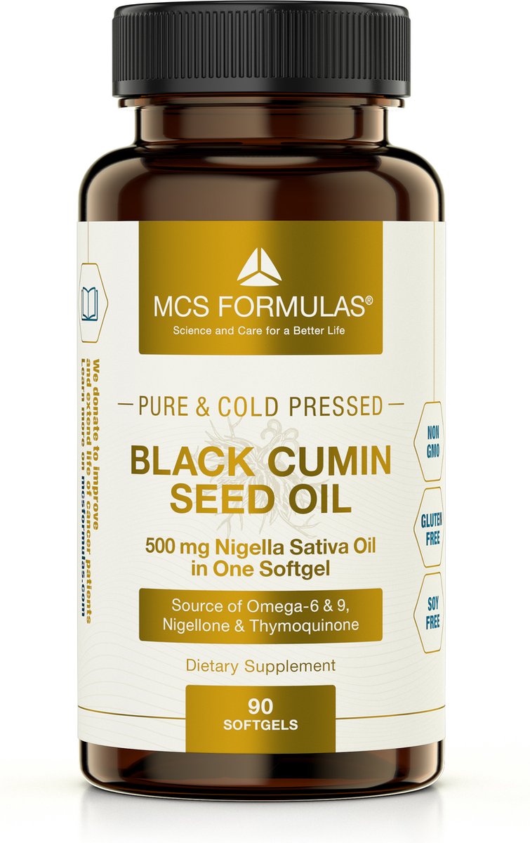 Goedkoopste Black Cumin Seed Oil - 500mg Softgel - Zwarte komijn zaad olie