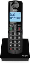 Alcatel S280 Dect Telefoon vaste lijn met nummerherkenning Zwart met nummerweergave en verlicht display