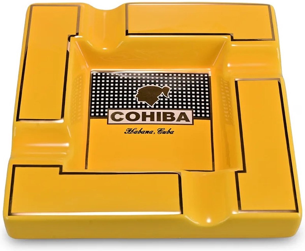Goedkoopste cohiba Keramische sigaar asbak Luxe geel