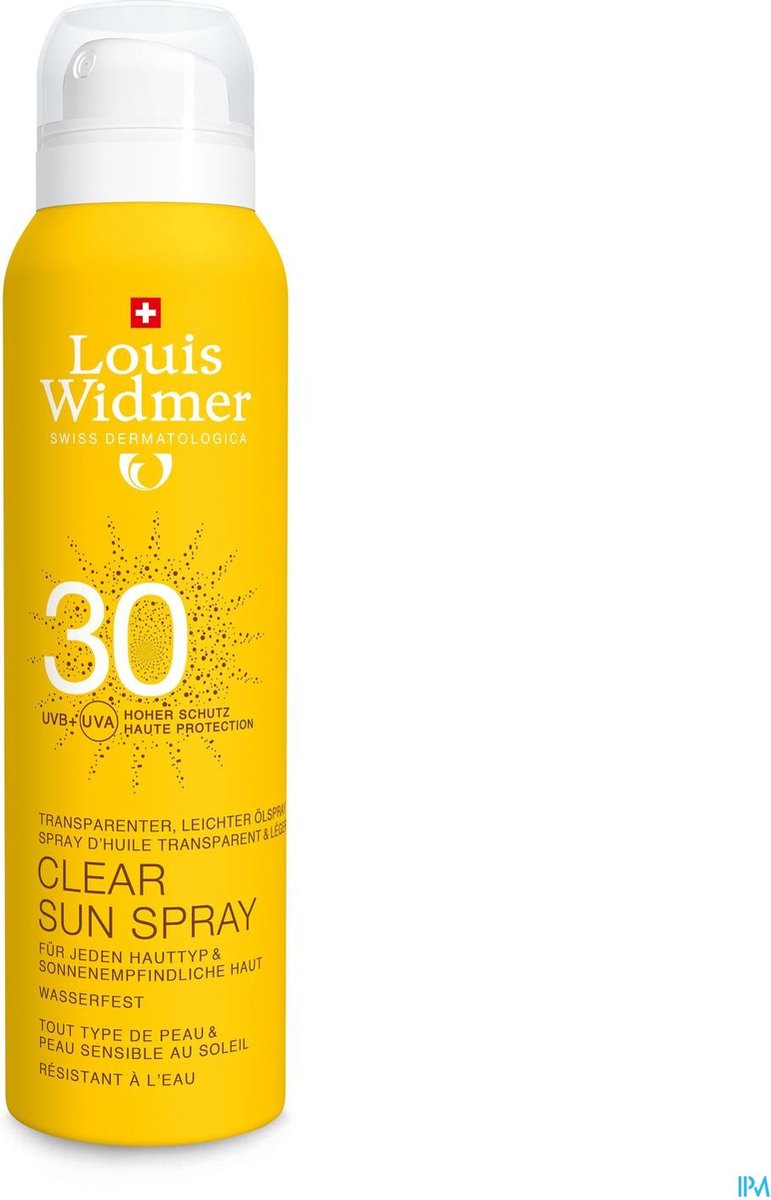 Louis Widmer Clear sunspray SPF30 geparfumeerd 125ml