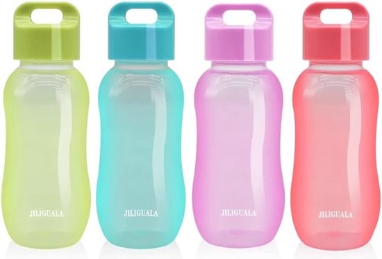 EUNEWR Plastic reisbeker met dubbellaags plastic rietje voor vruchtensap, smoothies, koffie, koffie