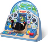 Melissa & Doug - Interactief dashboard voor vliegtuigpiloten, houten speelgoed voor jongens en meisjes vanaf 3 jaar