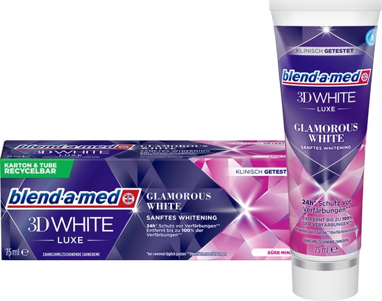 Blend A Med 3d White Rda Wert blend-a-med Tandpasta 3D White Luxe Glamorous White, 75 ml | bol
