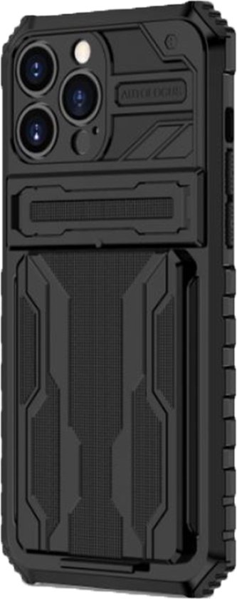 Coque arrière Rugged Armor pour Samsung Galaxy A51 - TPU - Robuste - Béquille - Samsung Galaxy A51 - Zwart