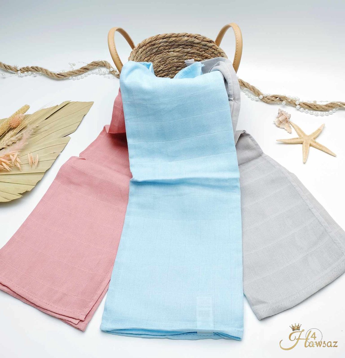 Goedkoopste Hydrofiele doek 71x71cm Zalm- Hawsaz.nl Hydrofiele Luier 6 stuks - Ultra Zacht - Inbakerdoek - Wikkeldeken- Omslagdoek Baby - Bad - Geschenkset