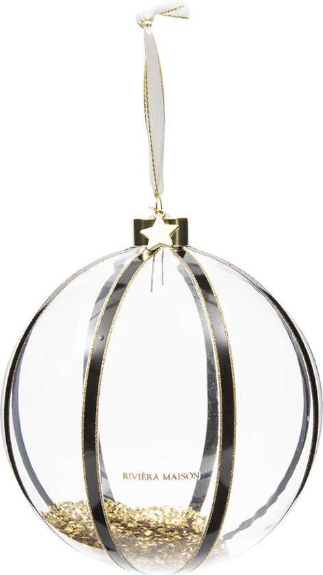 Glazen kerstbal ovaal | Rood-groen | 10 cm | It's all about Christmas