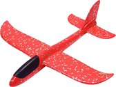 Fabs World foam (zweef)vliegtuig XL rood