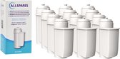 AllSpares waterfilter (12x) geschikt voor o.a. Siemens EQ-series koffiemachines vervangingsfilter voor BRITA Intenza