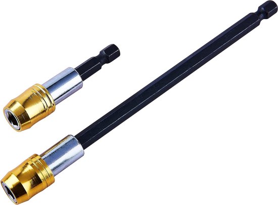 Bamyli Magnetischer Bit Adapter 6,35 Auf 4 Mm - 2 Stück, Sandgestrahlt, Für Schraubendreher & Bohrer