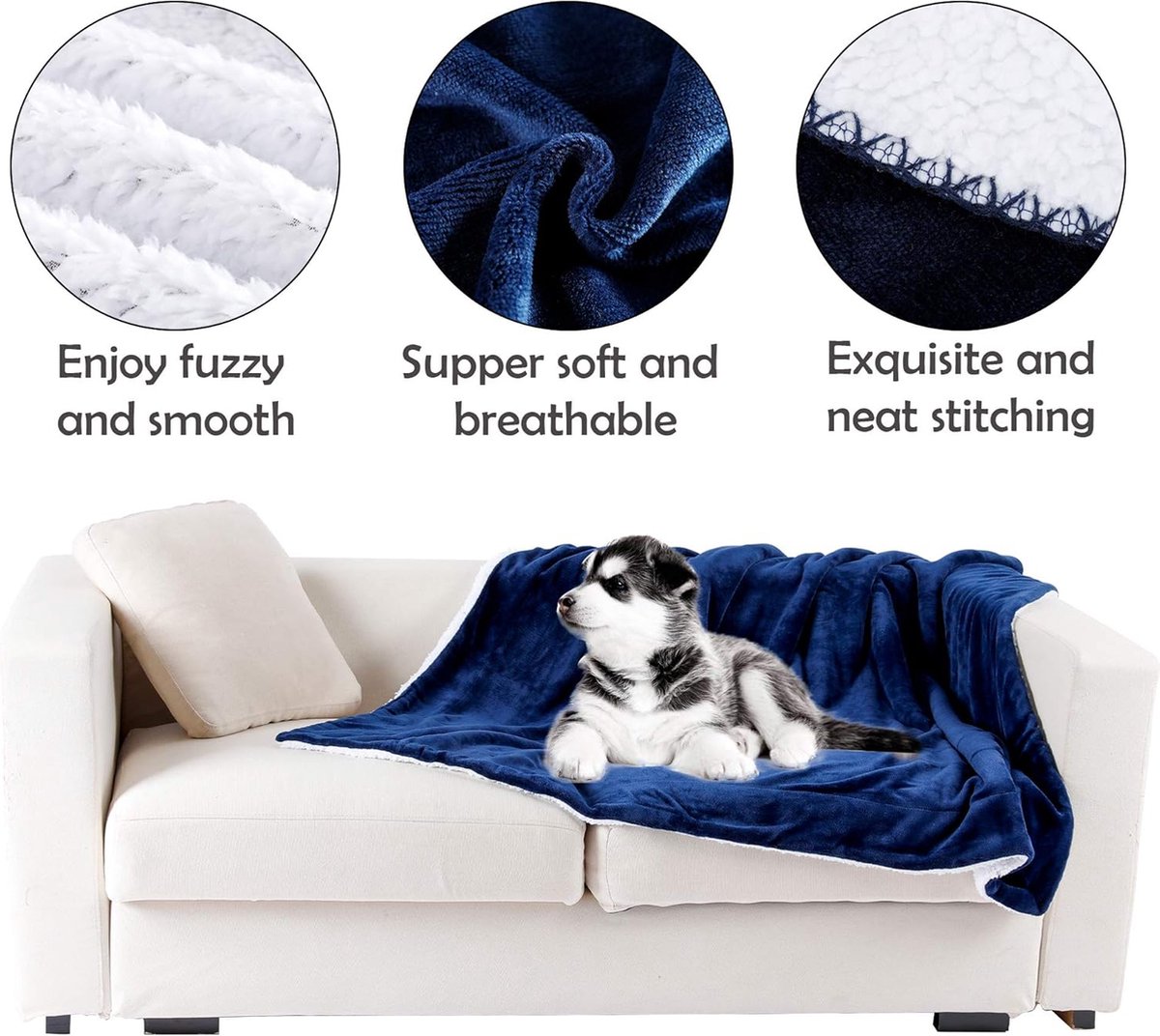 Couverture Pour Chien - Imperméable Sherpa Chiot Chat Canapé-Lit Housse  Protection - Cdiscount