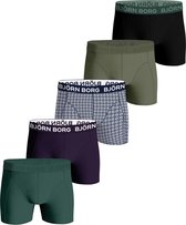 Björn Borg Cotton Stretch boxers - heren boxers normale lengte (5-pack) - multicolor - Maat: XXL