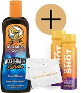 Australian Gold - Accelerator Extreme + 2 Vos Shots Sun + 2 Lingettes Rafraîchissantes