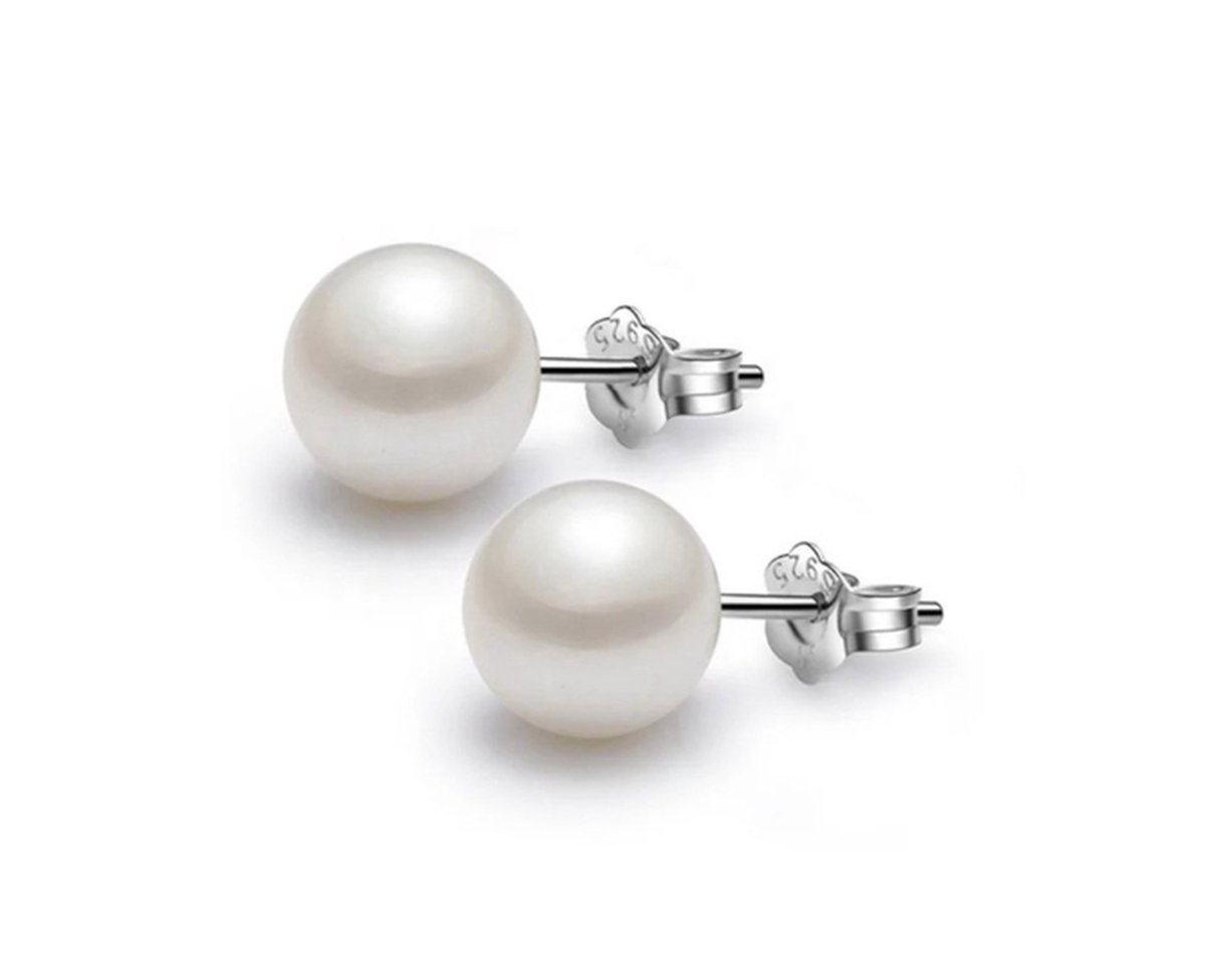 ASTRADAVI Fashion Jewellery - Oorbellen - Parel & S925 Sterling Zilveren Oorknopjes