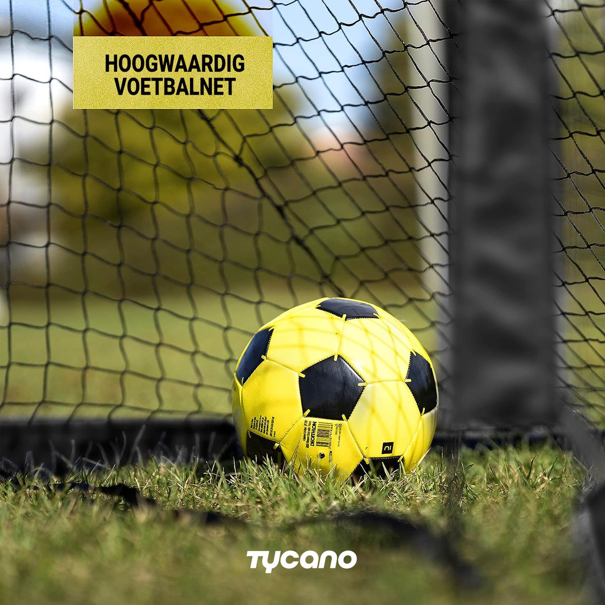 Tycano Pop-Up Voetbaldoelen Set van 2 - Kinderen - Voetbaldoeltjes - Opvouwbaar - 120 x 90 cm - 2 stuks - Zwart — afbeelding 3