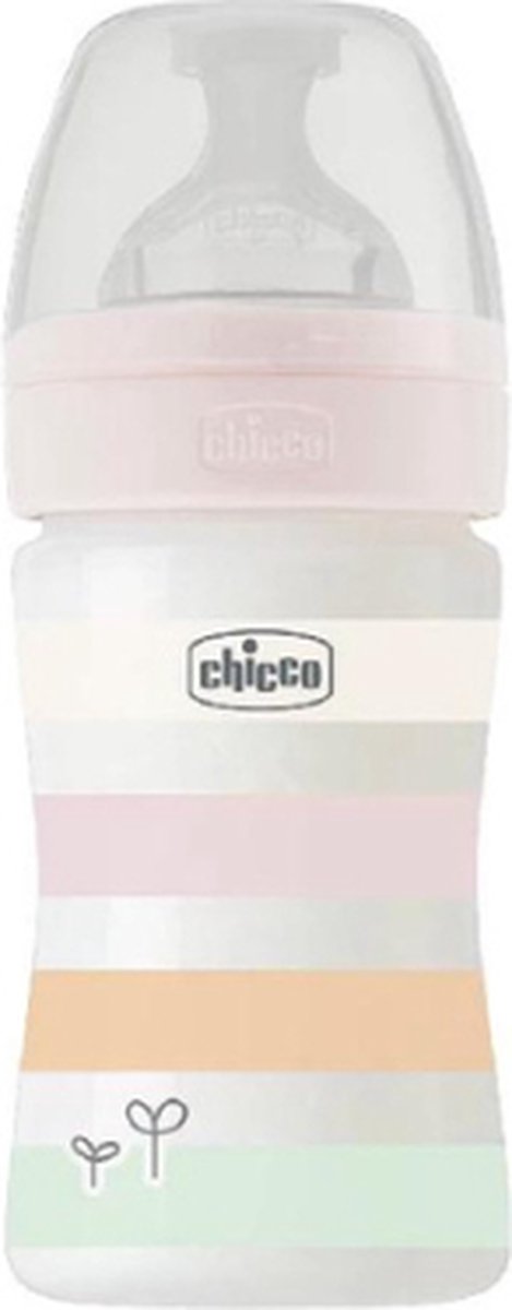 chicco Babyfles welzijn 150 ml vanaf 0 maanden in wit
