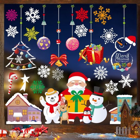 Kerst Raamsticker? Kerstballen met Sneeuw v.a. 11,95 en Gratis Verzendign
