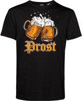 T-shirt Prost | Oktoberfest dames heren | Carnavalskleding heren dames | Foute party | Zwart | maat 4XL