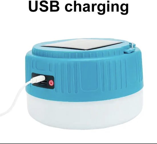 Tentlampen op Zonne-energie, mini-zonnelantaarn - 1600 mah 1W+53LED - oplaadbare lamp op zonne-energie met USB — afbeelding 4