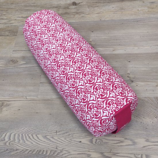 Bolster design Pink rond -  roze - Om Namaste — afbeelding 4