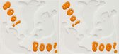 Horror raamstickers spookjes 25 x 25 cm - 2x - Halloween feest decoratie - Horror stickers