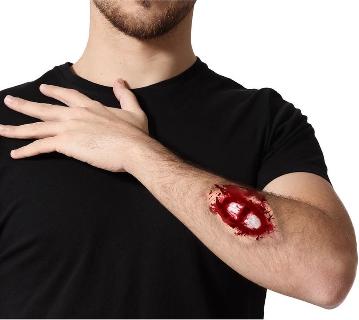 Horror/Halloween verkleed accessoires littekens - nep wond - opplakken op huid