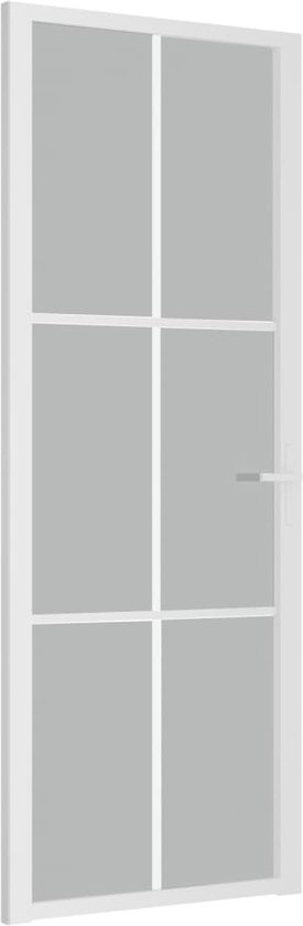 vidaXL-Binnendeur-76x201,5-cm-matglas-en-aluminium-wit