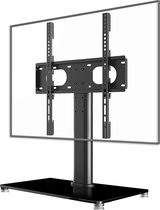 Universele tv-standaard voor LCD/LED/Plasmaschermen van 17 tot 55 inch, in hoogte verstelbaar, max. belasting 40 kg, compatibel met VESA 400 x 400 mm, universele tv-standaard (TS001-02)