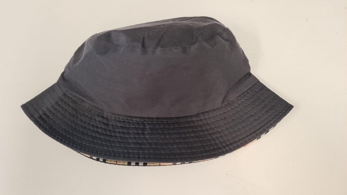 Go Go Gadget - Bucket hat - Vissershoedje - Zwart met ruitjes