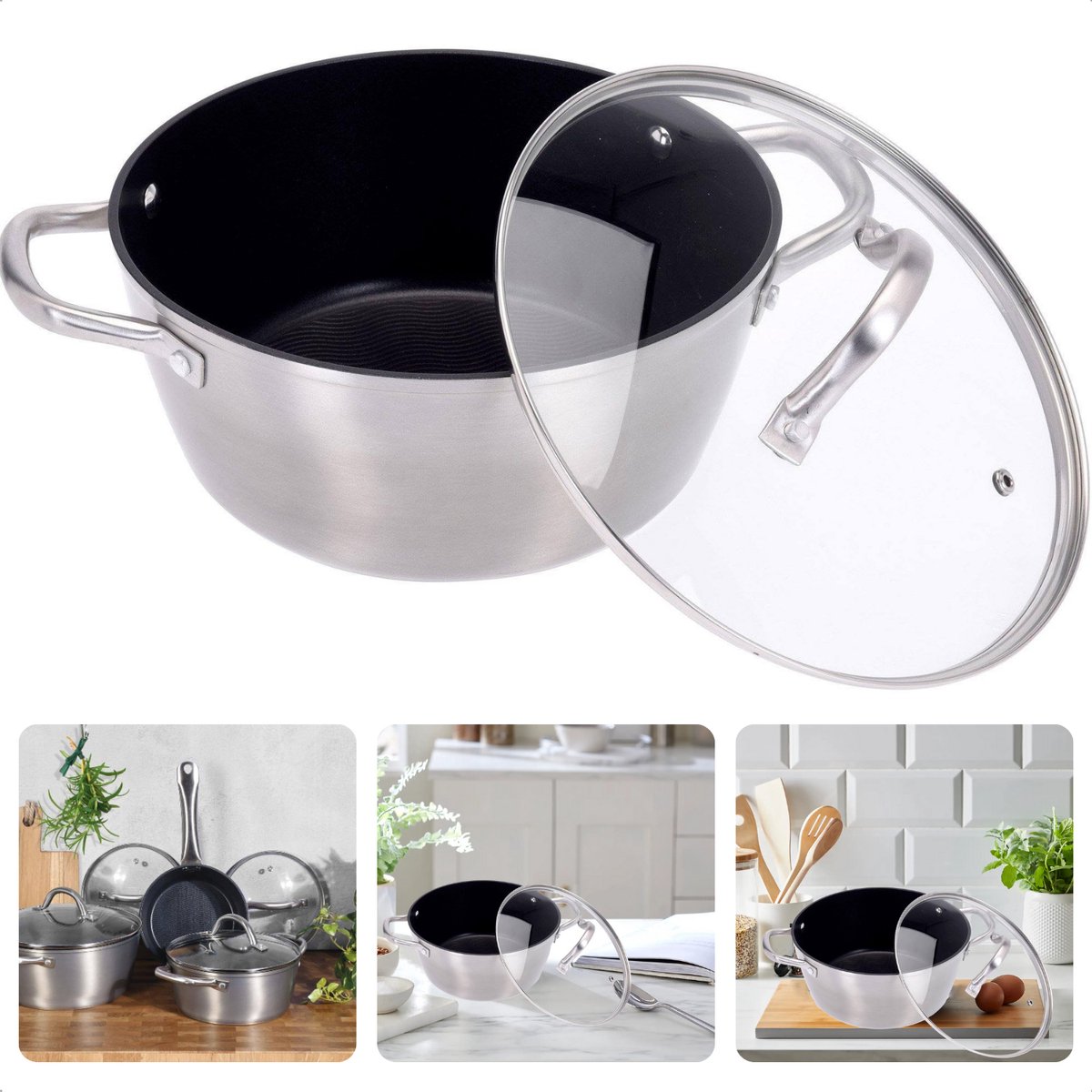 Grillpan BK Granite 26cm | BK grillpannen geschikt voor inductie - Kookwinkel Kitchen&More