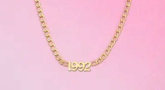 Armband - Jaartal - Geboortejaar - Goudkleurig - 1992