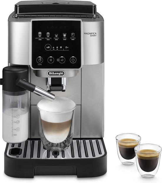 Foto: De longhi magnifica start ecam220 80 sb volautomatische espressomachine zilver zwart