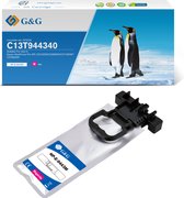 G&G Huismerk T9443 inktcartridge Alternatief voor Epson C13T944340 Magenta