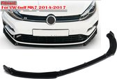 Spoilers avant avant Spoiler de séparateur de lèvre avant-pour VW Golf MK7 2014-2017- Zwart brillant
