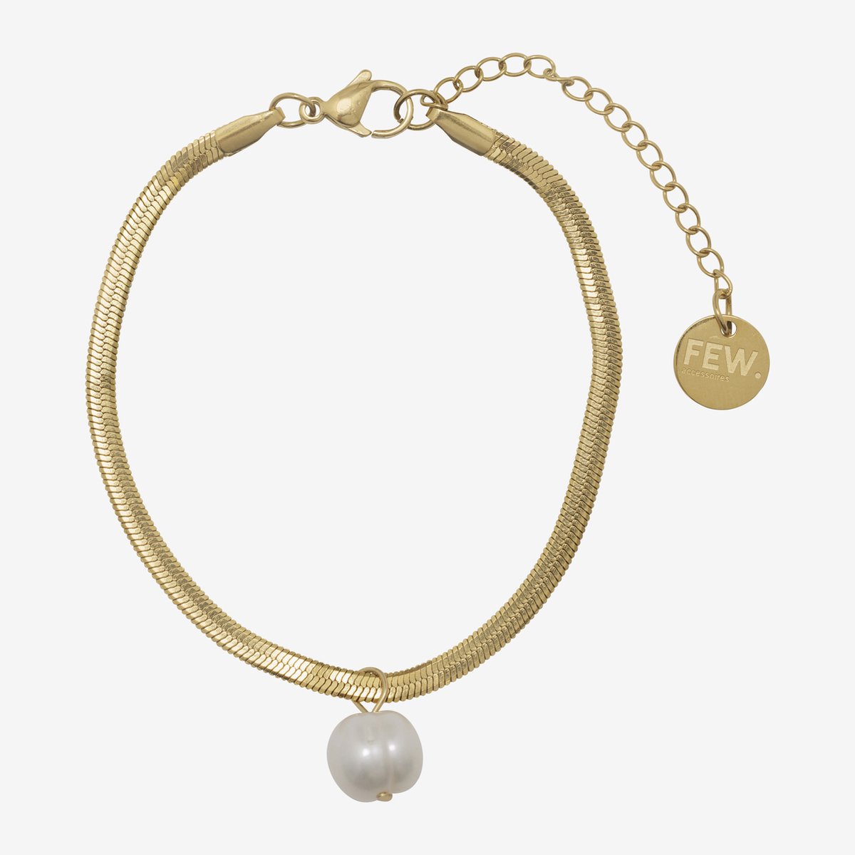 Essenza Single Pearl Bracelet Gold