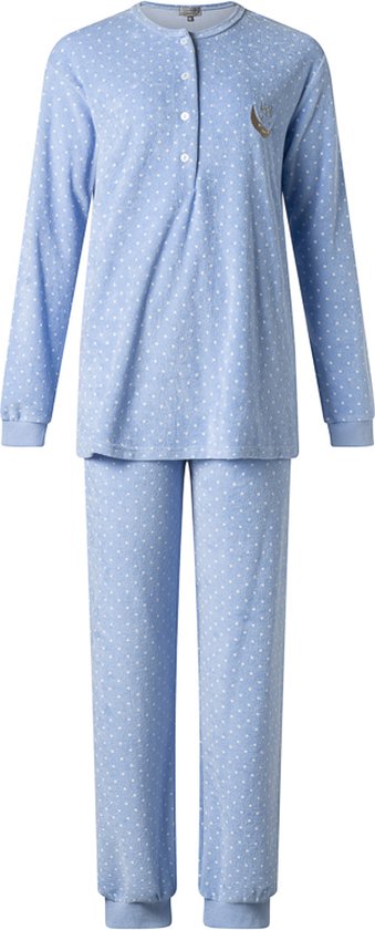 Cocodream - Badstof Dames Pyjama - Blauw - Maat XL
