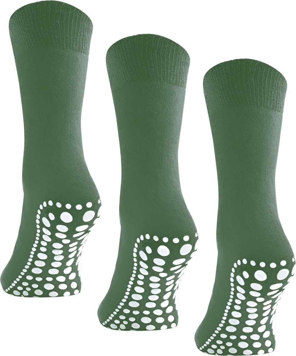 Huissokken anti slip - Antislip sokken - maat 39-42 - 1 paar - Groen - Budino